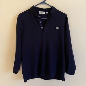 Lacoste Navy Knit Polo Shirt